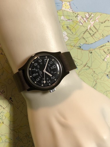Vintage Timex Mechanical Military Field Watch 35mm Luminous Hands/Markers Runs - Picture 24 of 24