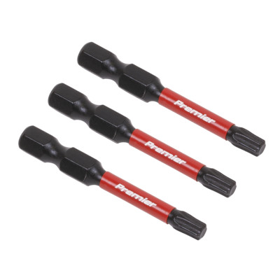 Sealey TRX-Star T25 Schlag-Elektrowerkzeug-Bits 50 mm 3-teilig Profi AK8243
