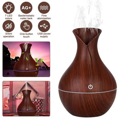 Oil Aroma Diffuser Aromatherapy LED Essential Ultrasonic Humidifier Air Purifier