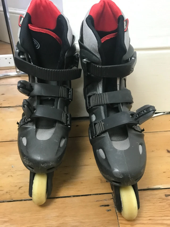 RS MIST II ABEC 1 INLINE SKATES SIZE 38 GREY ROLLER BLADE SKATES MENS - Image 3 of 4