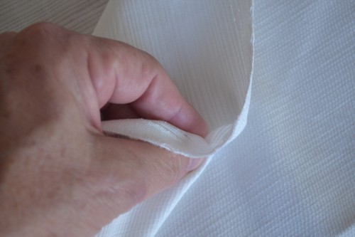 By 1/2 Yd, 57" Wide Cream PFD Pique/Tencel 60% Cotton/40% Rayon, L09 - Picture 4 of 5