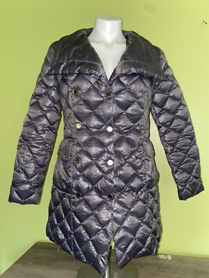 Odri Luxury Collection Coat Duck Down Navy Blue Size 40 Xs