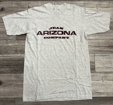 Vintage Arizona Jean Co Shirt Mens Size Medium Gray Short Sleeve Made In USA