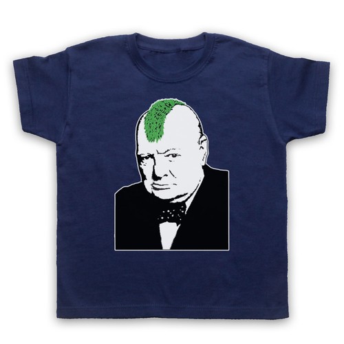 CHURCHILL PUNK STREET ART UNOFFICIAL BANKSY GRAFFITI KIDS CHILDS T-SHIRT - Picture 13 of 20