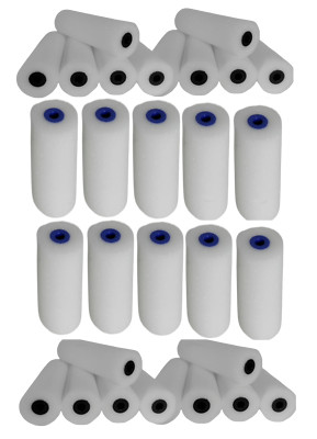 10cm Schaumstoff Lackierrollen Malerrollen Profirollen superfein , gerade, rund