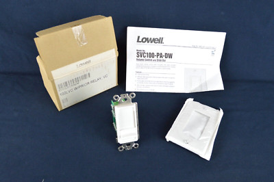 Lowell Volume Control with Slider Bar SVC100-PA-DW NOS w Priority Relay