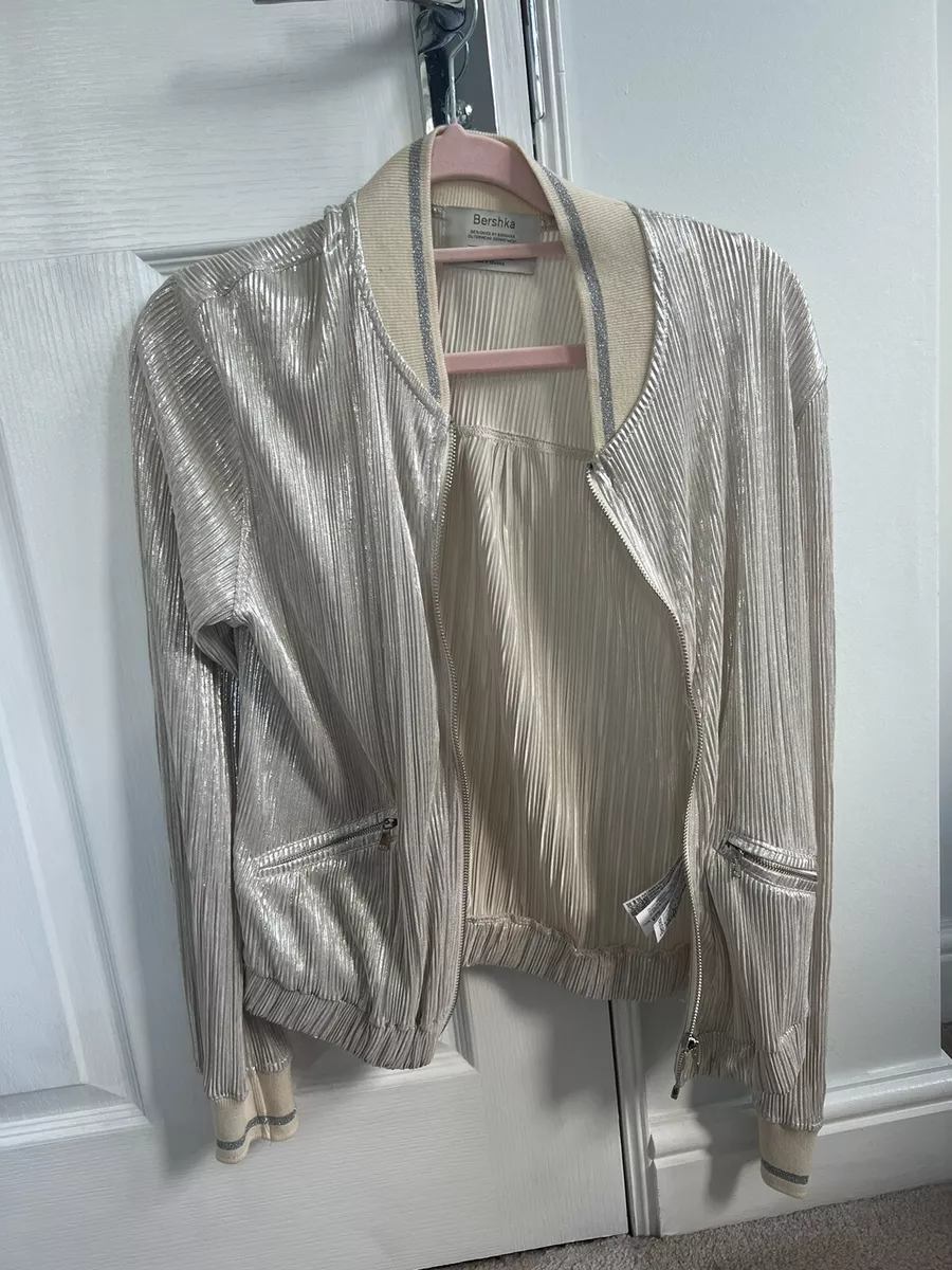 Bershka silver jacket top