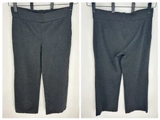 NYDJ  Ponte Relaxed Wide Leg Pull On Pants Size 12 Gray Office Stretch Liftxtuck