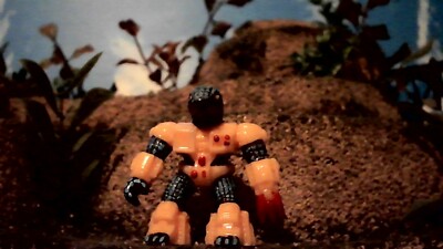 Battle Beasts Laser Beasts Blue Orange Pangolin American made
