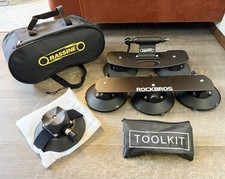 LXB2 RASSINE SINGLE BIKE Roof Rack W/ Suction Cups & Bag; Add'l Rockbros Mount