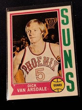 1974-75 Topps Basketball - #160 Dick Van Arsdale - Phoenix Suns VG-EX Condition 