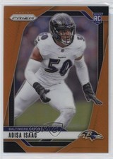 2024 Panini Prizm Rookies Orange Prizm 44/249 Adisa Isaac #302 4m4