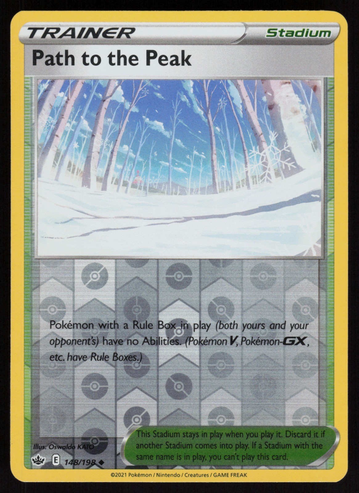 Reverse Holo Path to the Peak 148/198 Chilling Reign Pokemon TCG Card