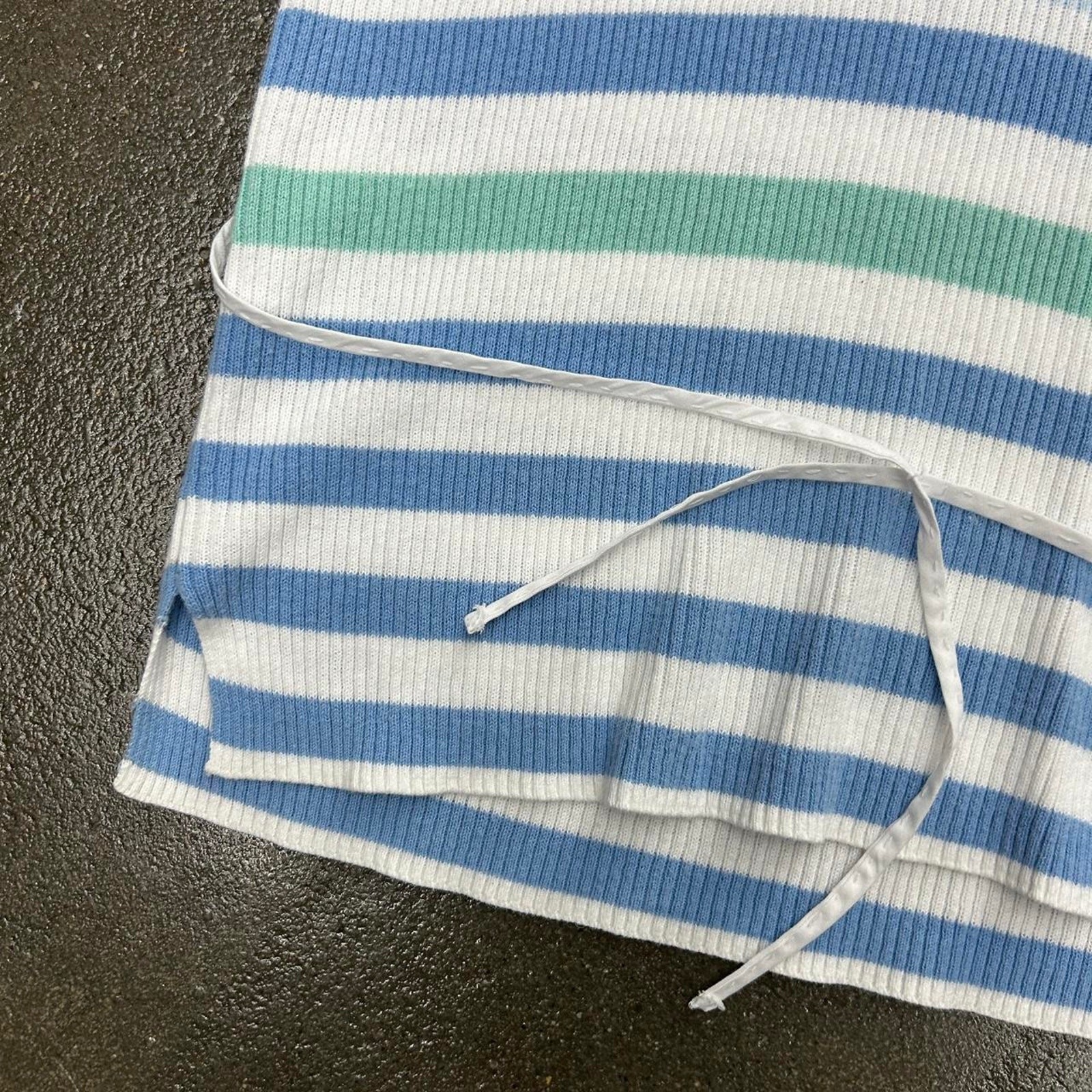 Vintage Y2K Basic Editions Striped Size Medium Ba… - image 2