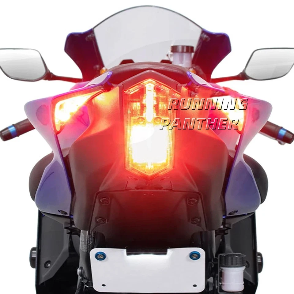 Luz trasera LED integrada señales de giro traseras indicadores para Yamaha YZF R7 YZFR7 Foto 4 de 4