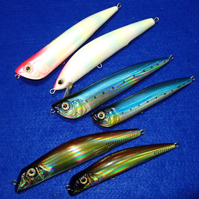 Yo-zuri DUEL Aile Magnet Popper & Minnow #3 JDM Seabass Lures Lot from Japan