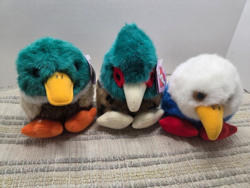 swibco puffkins 1990's vintage Mallard, pheasant and eagle