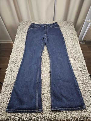 My Essential Wardrobe Jeans Damen Gr.38 Navy High Waist Flare Bootcut Jeans