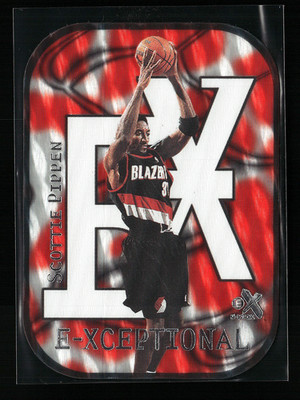 1999-00 Skybox E-X E-Xceptional #XC7 Scottie Pippen Bulls HOF NM/MT+