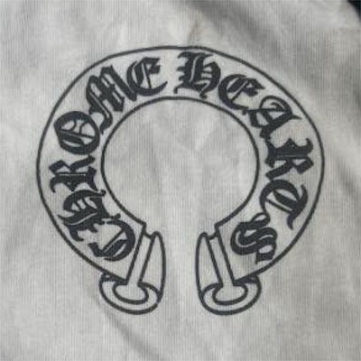 Chrome Hearts Men's Raglan Long Sleeve Crew Neck T-Shirt White/Black M Logo