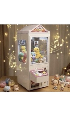 Giftstore Claw Machine with Plush Toys, Adjustable Claw Force, Music, Coin Play