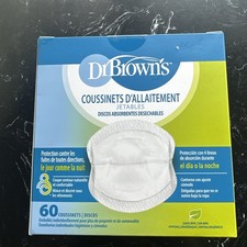 Dr. Brown's Day Or Night Disposable Breast Pads   60 Count Box  NiB