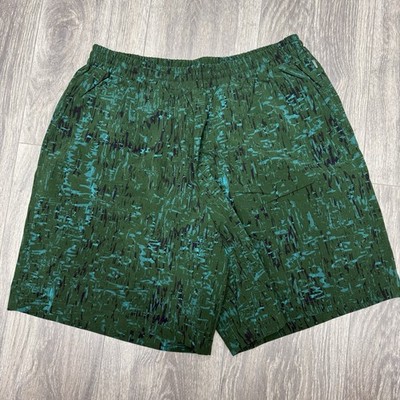 Outdoor Voices Fleck Rec Lined Athletic Shorts Green Men's size Large