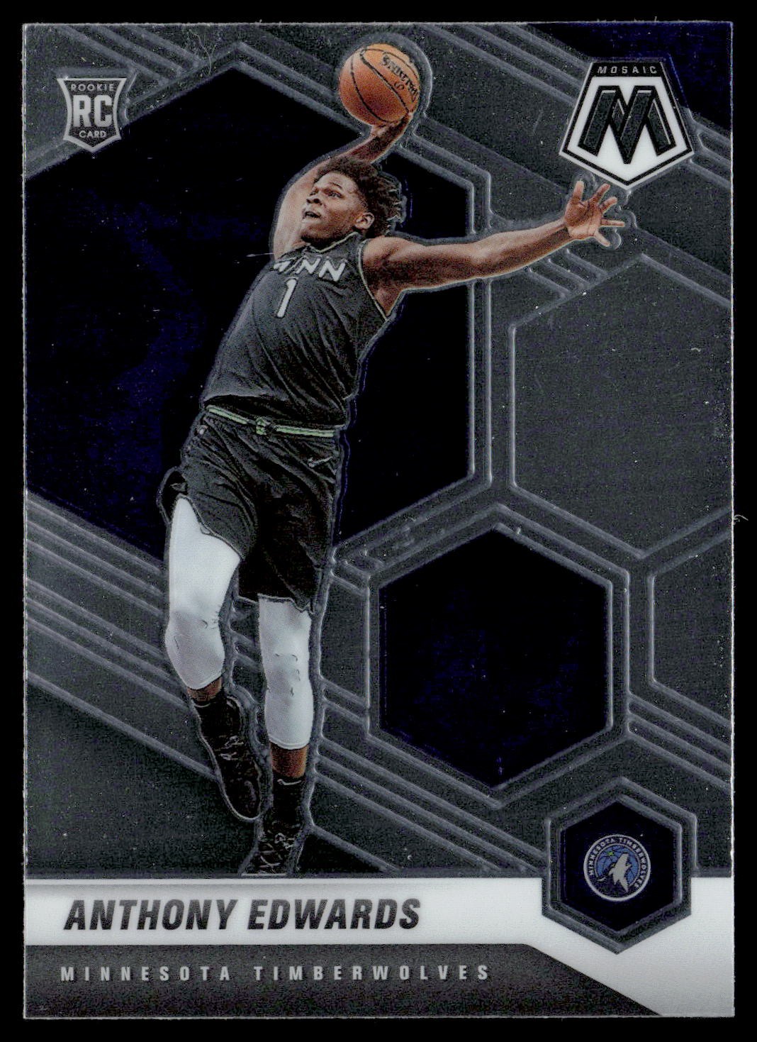 2020-21 Panini Mosaic #201 Anthony Edwards