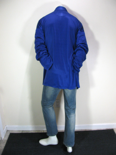 NY Giants Shirt Mens 4XLT Blue Majestic 1/4 Zip NFL Lightweight Game Pullover - Picture 9 of 9