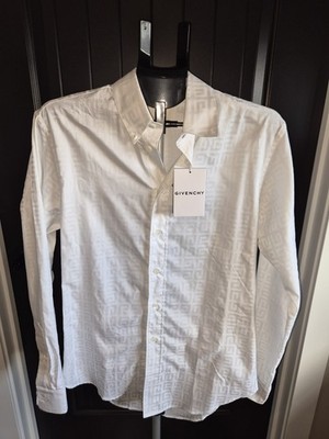 Givenchy Men's White Long Sleeve Button Up Size 37/Small