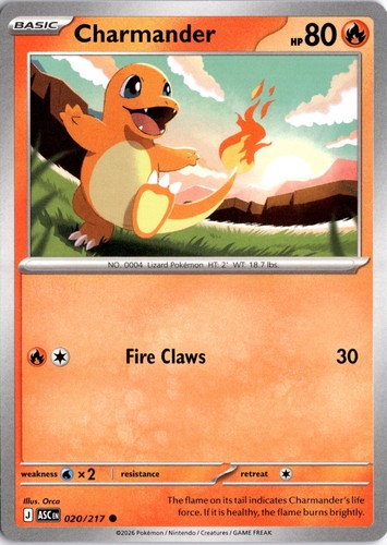 Charmander 020/217 Mega Evolution: Ascended Heroes
