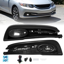 Led Fog Lights For 2013 2014 2015 Honda Civic Sedan 4dr Driverpassenger Side