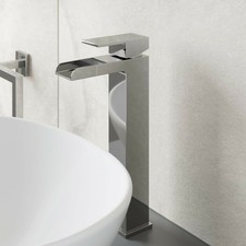 Waterfall Bathroom Taps Chrome Basin Mixer Bath Filler Shower Deck Tap Sets