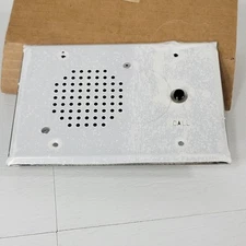 Intercom Speaker With Call Button Metal 2-Gang Double-Gang Wall Plate