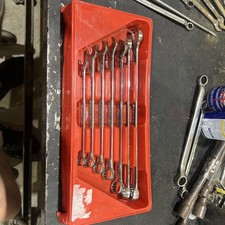 Snap-on Soexl707 12-point Sae Flank Drive Plus Long Combination Wrench Set Snap-on Soexl707 12-point Sae Flank Drive Plus Long Combination Wrench Set