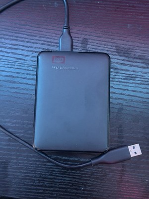 Western Digital WD Elements 1TB USB 3.0 USB-Powered Portable External HDD Black