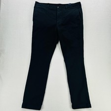 Polo Ralph Lauren The Polo Chino Pants Mens 36x30 Navy Blue Stretch Straight Fit