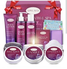 7 piece Lavender Scented Spa Gift for Women