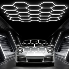 Ultra Bright Hexagon LED Garage Light - 63910LM Honeycomb Ceiling Light
