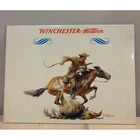 Original Winchester Western TOC Tin Over Cardboard Easel Back Sign Vintage