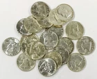 LOT OF 20 FRANKLIN HALF DOLLARS GEM BU+++! BEAUTIFUL SILVER TO COLLECT! NR#G2274