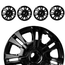 4pc 15 Wheel Covers Snap On Hubcaps Full Hub Caps Fits For R15 Tire Steel Rim