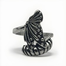 Y2K Vintage Silver Butterfly Ring Size 6 Stainless Steel New