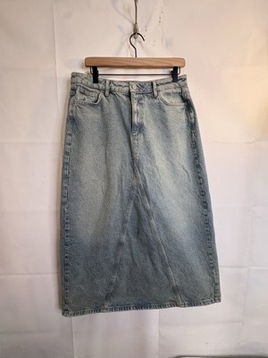 Denim.com Women's Size 8 Jean Blue Maxi A-Line Long Denim Skirt