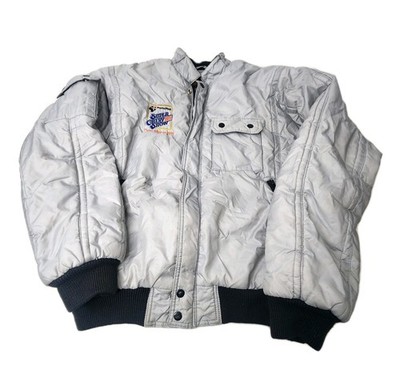 Vintage PR Motion Super Chevy Car Show Jacket Mens XL Embroidered Cars Gray 90s 