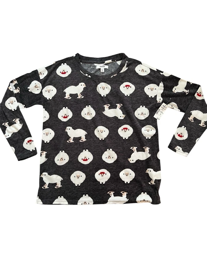 Conjunto de pijama y pantalón de oveja súper suave Sonoma para mujer talla mediana Foto 2 de 4