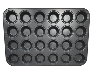 Heavy Duty Metal Mini Muffin Pan Tin 24 Well Cupcakes Appetizers Tarts
