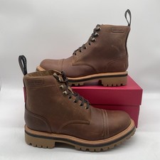 Men’s Grenson Radley Lace Up Leather Boots Brown UK 9 EU 43 New