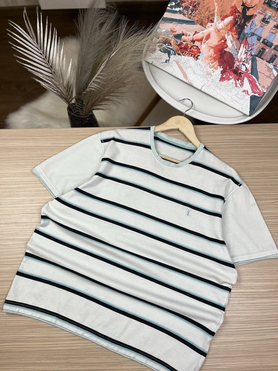 Saint Laurent 条纹男士t 恤| eBay