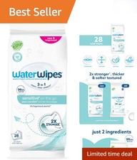 Dermatologically Tested Sensitive Unscented Wipes   28 Count for Delicate Skin
